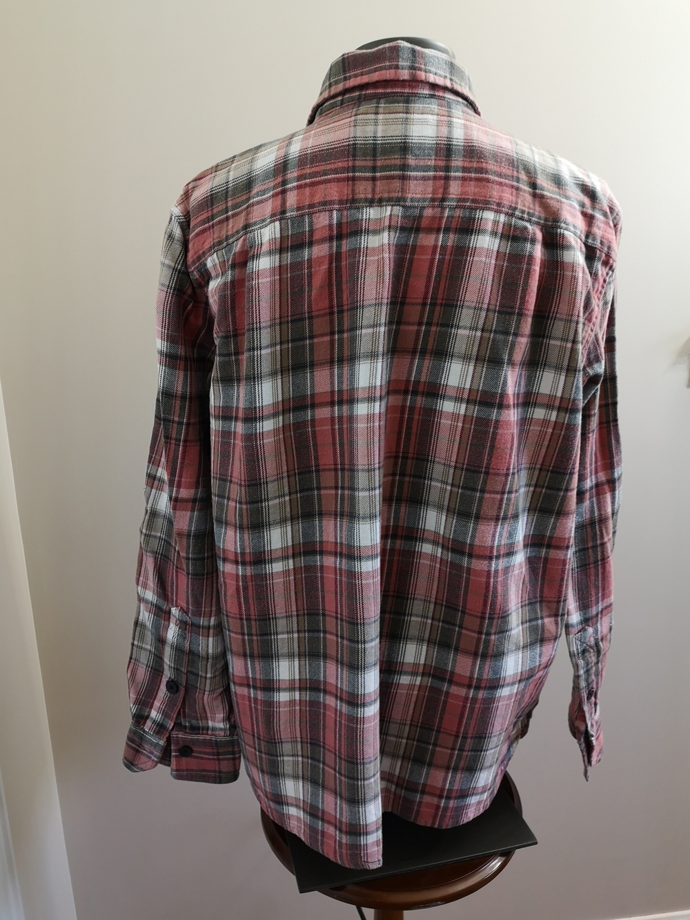 Tilley Pink and Gray Plaid Button-Up Shirt Size XXL - Picture 3 of 11